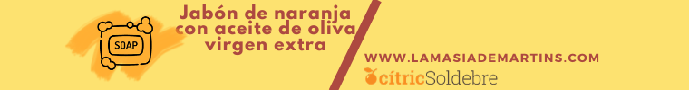 JABÓN DE NARANJA CON ACEITE DE OLIVA VIRGEN EXTRA